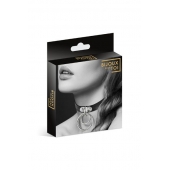 Черный чокер с двумя кольцами - Bijoux Pour Toi - купить с доставкой в Самаре