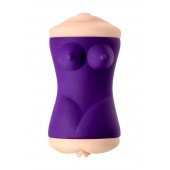 Двухсторонний мастурбатор JOS YARA в фиолетовой колбе - JOS - в Самаре купить с доставкой