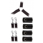 Комплект наручников и поножей LUXURIOUS BED RESTRAINT CUFF SET - Blush Novelties - купить с доставкой в Самаре