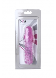 Розовая насадка с нежными шипами - 13,5 см. - Toyfa Basic - в Самаре купить с доставкой
