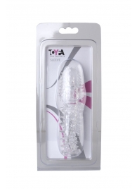 Прозрачная насадка с шишечками и шипами - 13,5 см. - Toyfa Basic - в Самаре купить с доставкой