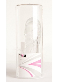 Прозрачная гелевая насадка с клиторальным отростком - 13 см. - Toyfa Basic - в Самаре купить с доставкой