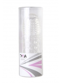 Прозрачная закрытая гелевая насадка - 13,5 см. - Toyfa Basic - в Самаре купить с доставкой