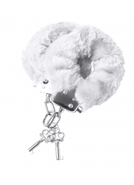 Наручники с белой меховой опушкой - ToyFa - купить с доставкой в Самаре