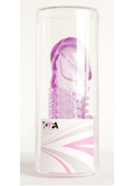 Фиолетовая насадка с коготком и шипами - 13 см. - Toyfa Basic - в Самаре купить с доставкой