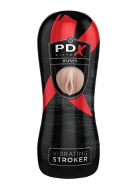 Мастурбатор-вагина Vibrating Pussy Stroker с вибрацией - Pipedream - в Самаре купить с доставкой