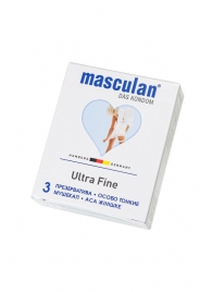 Ультратонкие презервативы Masculan Ultra Fine с обильной смазкой - 3 шт. - Masculan - купить с доставкой в Самаре