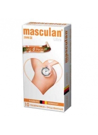 Розовые презервативы Masculan Ultra Long Pleasure с колечками, пупырышками и продлевающим эффектом - 10 шт. - Masculan - купить с доставкой в Самаре