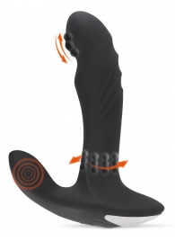 Черный вибромассажер простаты с функцией римминга Plug with Perineum Stimulator - 16,6 см. - Orion - в Самаре купить с доставкой