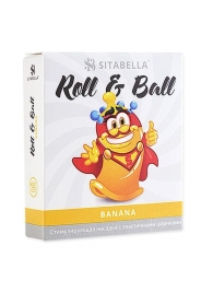 Стимулирующий презерватив-насадка Roll   Ball Banana - Sitabella - купить с доставкой в Самаре