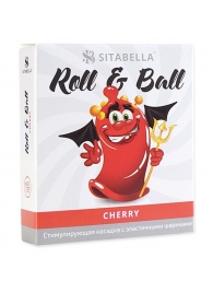 Стимулирующий презерватив-насадка Roll   Ball Cherry - Sitabella - купить с доставкой в Самаре