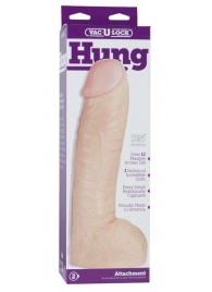 Огромная насадка-реалистик Vac-U-Lock Realistic Hung - 31,7 см. - Doc Johnson - купить с доставкой в Самаре