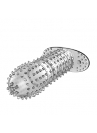Закрытая прозрачная насадка Crystal sleeve - 12 см. - Erowoman-Eroman - в Самаре купить с доставкой