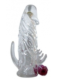 Закрытая прозрачная вибронасадка на пенис Crystal Sleeve Vibe - Erowoman-Eroman - в Самаре купить с доставкой