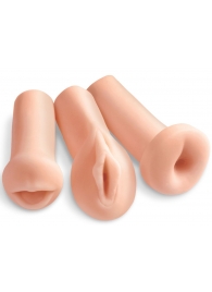 Комплект из 3 мастурбаторов All 3 Holes: вагина, анус, ротик - Pipedream - в Самаре купить с доставкой