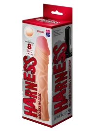 Насадка на пояс Harness RED LINE - 21,5 см. - LOVETOY (А-Полимер) - купить с доставкой в Самаре