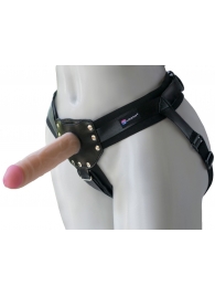 Черный пояс-трусики с двумя насадками  Экзотик-Linda  - 15,5 и 10,5 см. - LOVETOY (А-Полимер) - купить с доставкой в Самаре