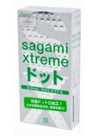 Презервативы Sagami Xtreme Type-E с точками - 10 шт. - Sagami - купить с доставкой в Самаре