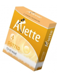 Презервативы Arlette Dotted с точечной текстурой - 3 шт. - Arlette - купить с доставкой в Самаре