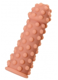 Телесная реалистичная насадка KOKOS Extreme Sleeve 02 с дополнительной стимуляцией - 12,7 см. - KOKOS - в Самаре купить с доставкой