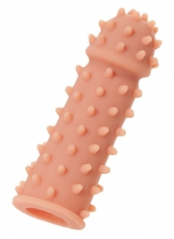 Телесная реалистичная насадка KOKOS Extreme Sleeve 03 с дополнительной стимуляцией - 12,7 см. - KOKOS - в Самаре купить с доставкой