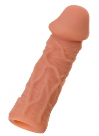 Телесная реалистичная насадка KOKOS Extreme Sleeve 05 с дополнительной стимуляцией - 12,7 см. - KOKOS - в Самаре купить с доставкой