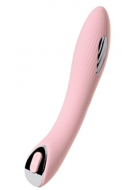 Розовый силиконовый вибратор с электростимуляцией TESLA G-POINT - 21 см. - ToyFa - купить с доставкой в Самаре