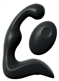 Черный вибромассажер простаты с пультом ДУ Control P-Spot Pro - Pipedream - в Самаре купить с доставкой