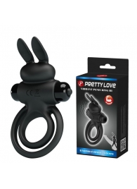 Черное эрекционное кольцо с вибростимуляцией клитора Vibrant Penis Ring III - Baile - в Самаре купить с доставкой
