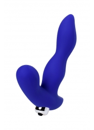 Синий силиконовый вибростимулятор простаты Stroman - 14,5 см. - ToyFa - в Самаре купить с доставкой