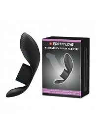 Черное кольцо на пенис с вибрацией Vibration Penis Sleeve - Baile - в Самаре купить с доставкой