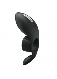 Черное кольцо на пенис с вибрацией Vibration Penis Sleeve - Baile - в Самаре купить с доставкой
