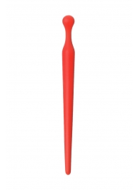 Красный силиконовый уретральный плаг - 10 см. - ToyFa - купить с доставкой в Самаре