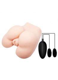 Пышная попка с двумя входами и вибрацией - Baile - в Самаре купить с доставкой