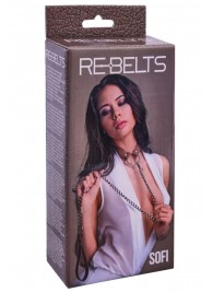 Коричневый поводок и чокер с кольцом Sofi - Rebelts - купить с доставкой в Самаре