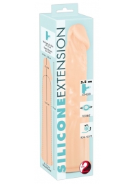 Телесная насадка-удлинитель Silicone Extension - 19 см. - Orion - в Самаре купить с доставкой