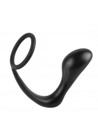 Эрекционное кольцо с анальной пробкой Ass-Gasm Cockring Plug - Pipedream - в Самаре купить с доставкой