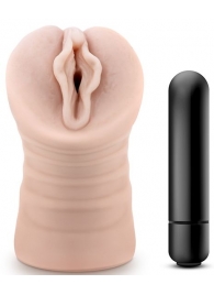 Телесный мастурбатор-вагина с вибропулей Ashley - Blush Novelties - в Самаре купить с доставкой