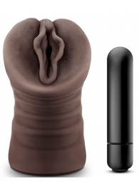 Коричневый мастурбатор-вагина Alexis - Blush Novelties - в Самаре купить с доставкой