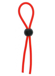 Красное эрекционное лассо с одной бусинкой-утяжкой STRETCHY THICK LASSO - Dream Toys - в Самаре купить с доставкой