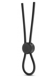 Черное силиконовое лассо на пенис SILICONE LOOP COCK RING - Blush Novelties - в Самаре купить с доставкой
