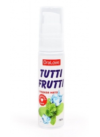Гель-смазка Tutti-frutti со вкусом сладкой мяты - 30 гр. - Биоритм - купить с доставкой в Самаре