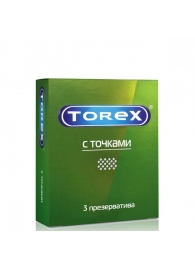 Текстурированные презервативы Torex  С точками  - 3 шт. - Torex - купить с доставкой в Самаре