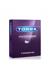 Презервативы Torex  Ультратонкие  - 3 шт. - Torex - купить с доставкой в Самаре