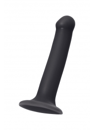 Черный фаллос на присоске Silicone Bendable Dildo M - 18 см. - Strap-on-me - купить с доставкой в Самаре