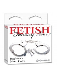 Металлические наручники Beginner s Metal Cuffs - Pipedream - купить с доставкой в Самаре