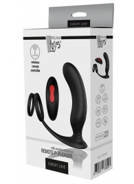 Черный массажер простаты REMOTE P-PLEASER - Dream Toys - в Самаре купить с доставкой