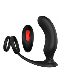 Черный массажер простаты REMOTE P-PLEASER - Dream Toys - в Самаре купить с доставкой