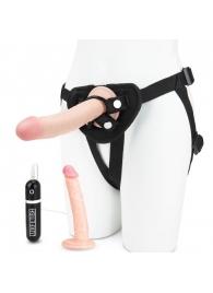 Регулируемые трусики с 2 насадками - 16 и 15 см. - Lux Fetish - купить с доставкой в Самаре