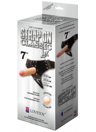 Пояс-трусики с насадкой Classic lux-Duke - 17,5 см. - LOVETOY (А-Полимер) - купить с доставкой в Самаре